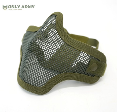 Green tactical face mask - od,