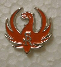 Red Infilled Ruger Pin Badge .