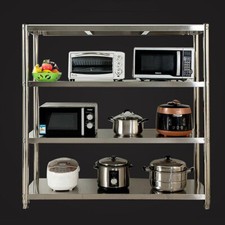 Heavy Stainless Steel Storage Unit Catering Storage Shelving Microwave Oven Rack