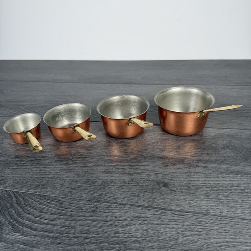 Set copper brass - 4, 2-8oz