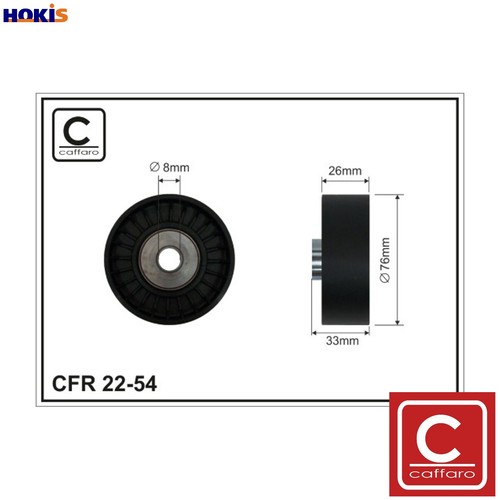 Deflectionguide pulley vribbed - deflectionguide,