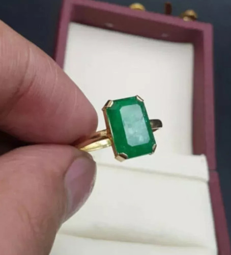 Gold filling natural emerald - gold,