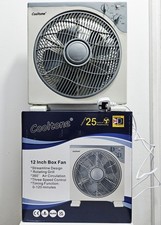 12" Box Fan 3 Speed 360° Air