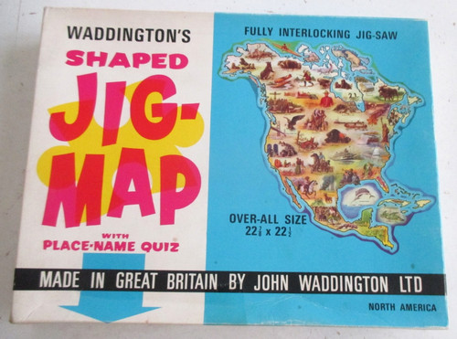 Vintage waddingtons jigmap - vintage,