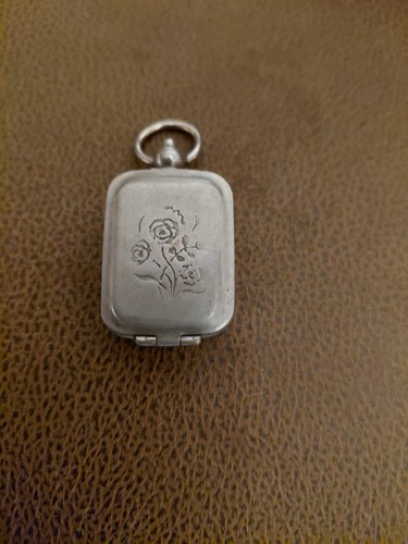 Vintage pewter snuff box - pewter,