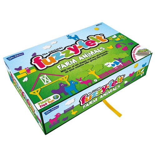 Fuzzy felt farm animals drawer - farm,