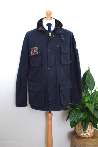 Hackett navy wax rally - navy,