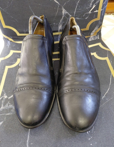 Ecco men black - black, leather