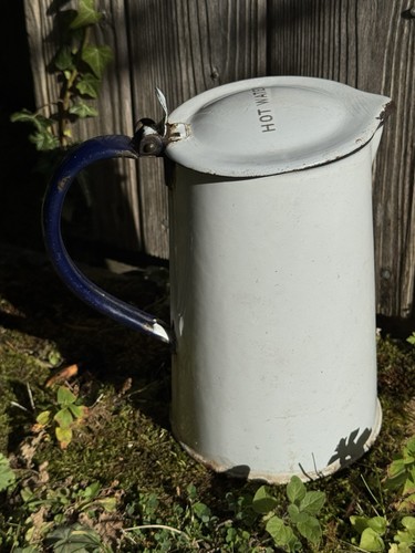 Vintage antique enamel - , water