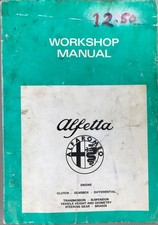 Alfa Romeo ALFETTA factory full mechanical Workshop Manual - 1983 U.K. edition