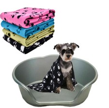 PLASTIC DOG BED BASKE WITH PET BLANKET FOR  PUPPY SMALL DOG/CAT/ANIMAL/SLEEP