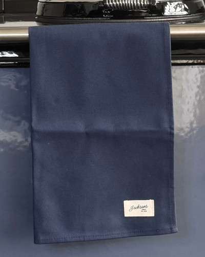 Blue tea towel - blue,