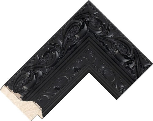 75mm wide black reverse wood - 75mm,