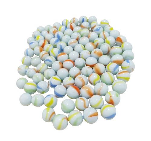 16mm milky coloured glass - milky,