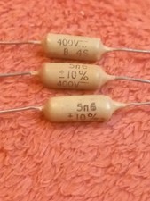 3x Mustard Capacitors 5600pF