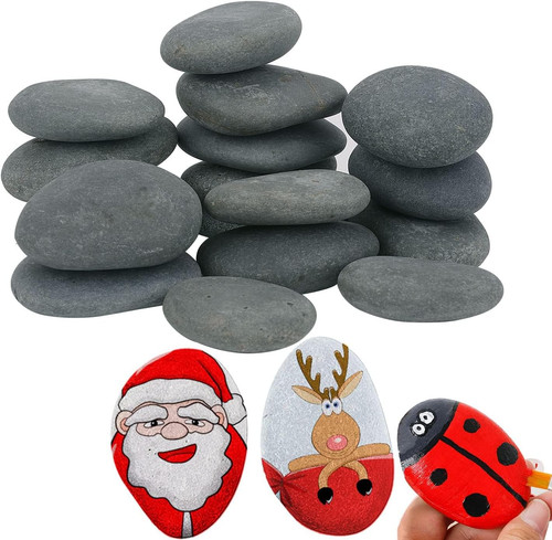 Pcs smooth river rocks - pcs, for