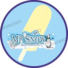 Ice cream van sticker Mr Snow