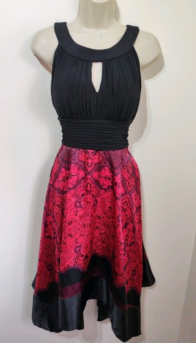 Sangria black pink satin - black,