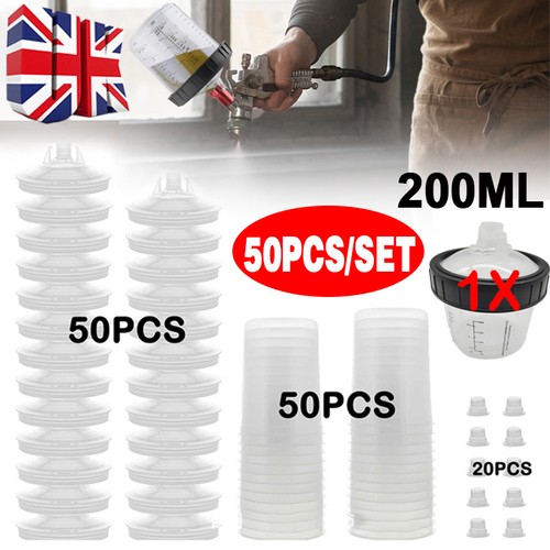 50x 200ml disposable paint - 50x,