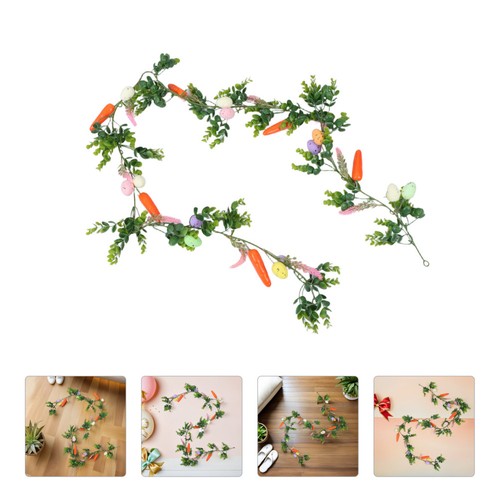 Easter egg garland for mantle - easter,