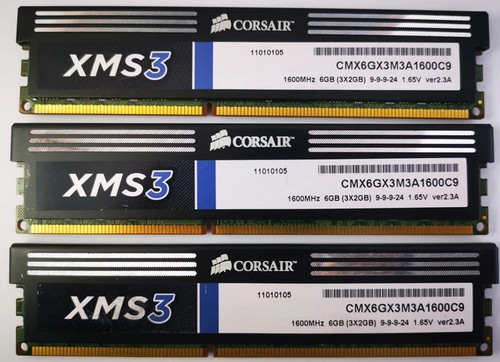 Corsair cmx6gx3m3a1600c9 xms3 - corsair,