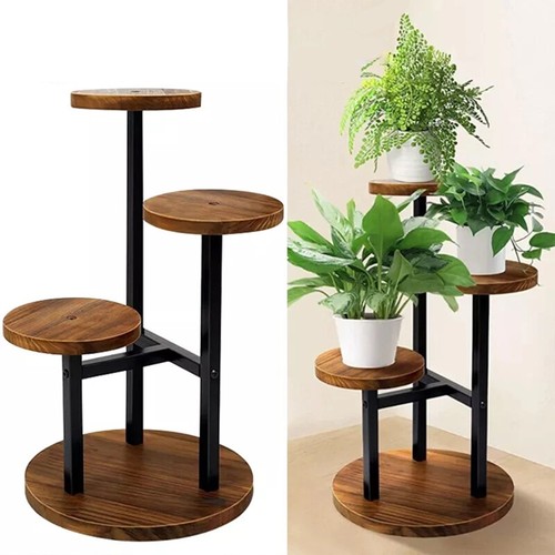 Tier wooden plant - 3-tier, stand