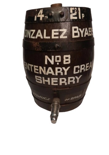 Vintage cream sherry barrel - vintage,