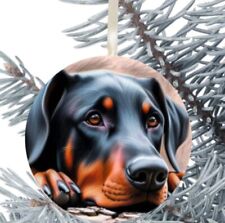 Doberman Dog Hanging Bauble