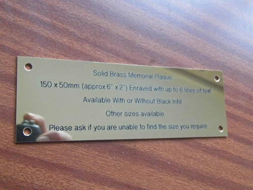 Engraved brass 2 - x, 2"