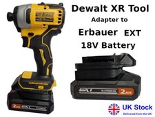 Battery Adapter  / Converter Erbauer EXT 18V Battery to 18V Dewalt Tool