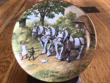 SHIRE HORSE PLATE - OFF TO THE SHOW - MAGNIFICENT SHIRES - DANBURY MINT TWINNEY
