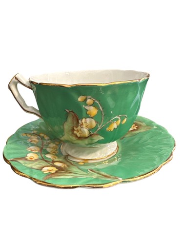 Aynsley bone china green lily - aynsley,