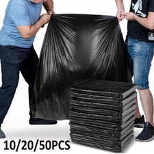 50×Extra Large 240L Heavy Duty Rubbish Bags for Wheelie Garbage Bin Strong Liner