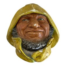 Vintage Chalkware Head Wall