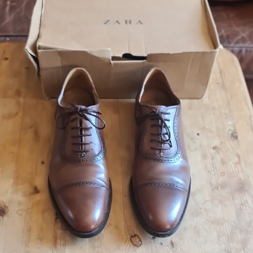 Zara men brown leather - men’s,