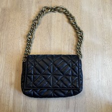 Zara Black Faux Leather Hand