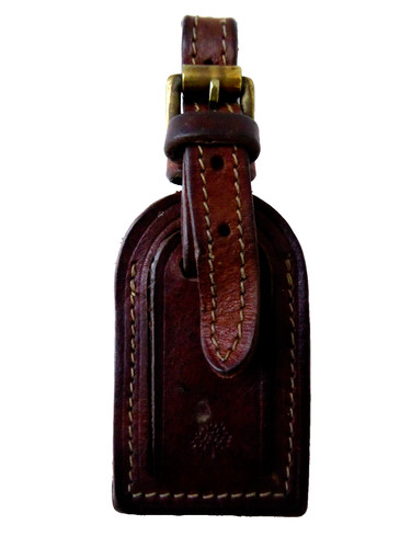 Mulberry luggage tag brown - mulberry,