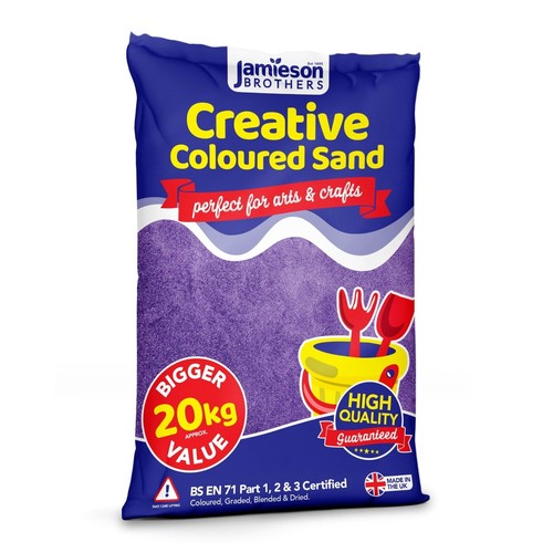 Purple coloured dry play - coloured,