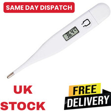 Digital Thermometer Medical LCD Audible Alarm Baby Adult Oral Ear Body Arm Fever