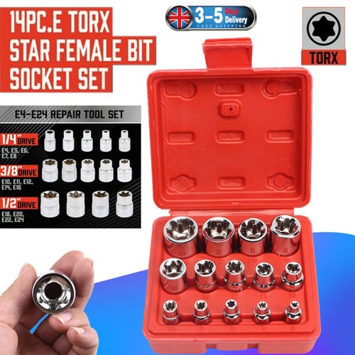 14pcs female torx star bit - 14pcs,