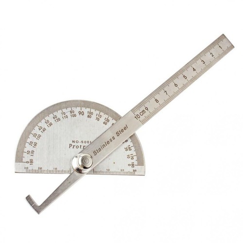 Stainless steel protractor - stainless,