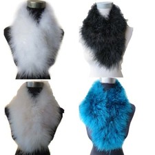 Women Real Ostrich Feather Fur