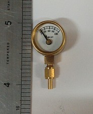 1/2" Live Steam pressure gauge, 0-120 PSI