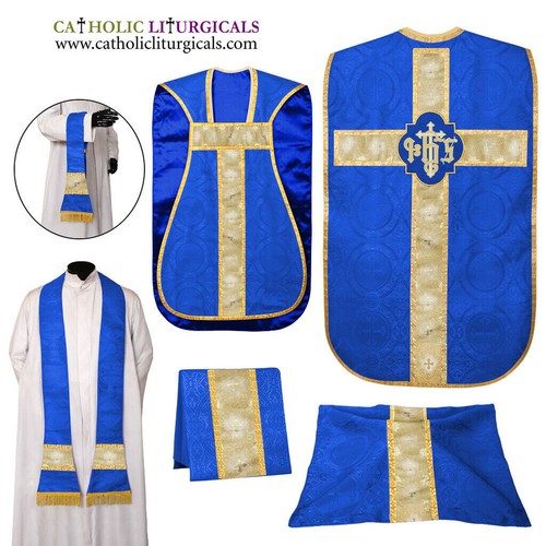 Blue new chasuble fiddleback - blue,