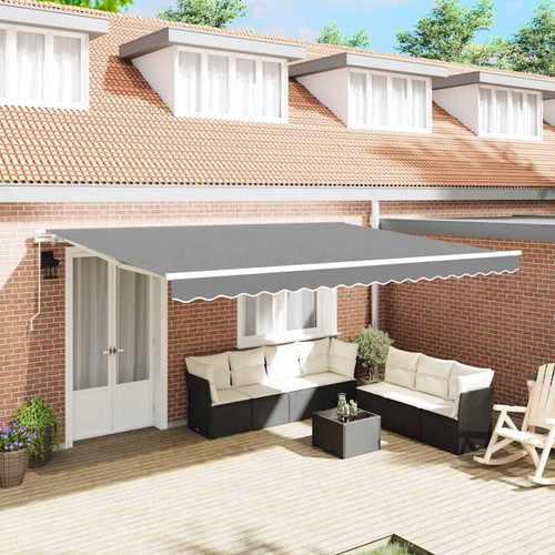 Retractable awning frame - retractable, white