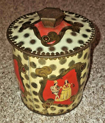 Vintage metal humidor baret - metal,