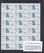 Sheet FORGERY - Werner's REPLICA - Italy 1934 Servizio di Stato Airmail