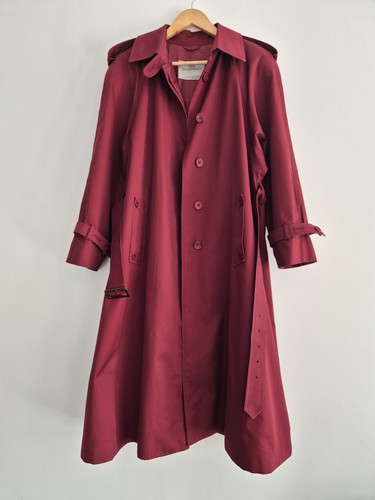 Aquascutum burgundy trench - aquascutum,