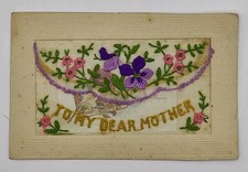 'To My Dear Mother' WW1 Silk