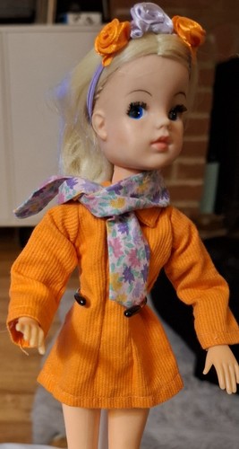 Sindy doll tangerine dress - sindy,